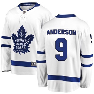 Fanatics Branded Glenn Anderson Toronto Maple Leafs Youth Breakaway Away Jersey - White
