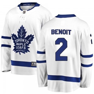 Fanatics Branded Simon Benoit Toronto Maple Leafs Youth Breakaway Away Jersey - White