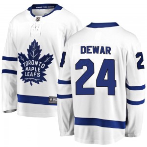 Fanatics Branded Connor Dewar Toronto Maple Leafs Youth Breakaway Away Jersey - White