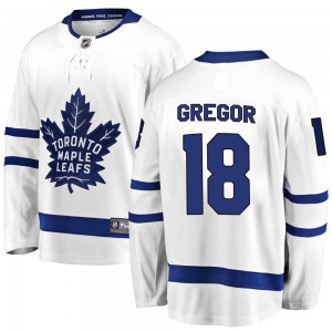 Fanatics Branded Noah Gregor Toronto Maple Leafs Youth Breakaway Away Jersey - White