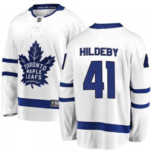 Fanatics Branded Dennis Hildeby Toronto Maple Leafs Youth Breakaway Away Jersey - White