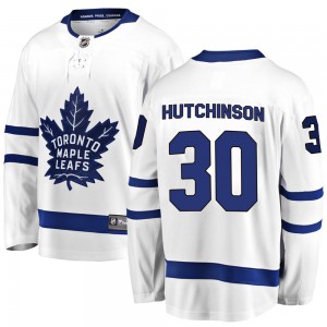 Fanatics Branded Michael Hutchinson Toronto Maple Leafs Youth Breakaway Away Jersey - White