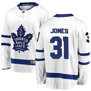 Fanatics Branded Martin Jones Toronto Maple Leafs Youth Breakaway Away Jersey - White