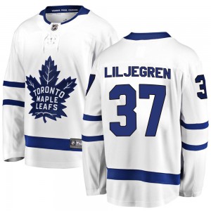 Fanatics Branded Timothy Liljegren Toronto Maple Leafs Youth Breakaway Away Jersey - White