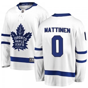 Fanatics Branded Nicolas Mattinen Toronto Maple Leafs Youth Breakaway Away Jersey - White