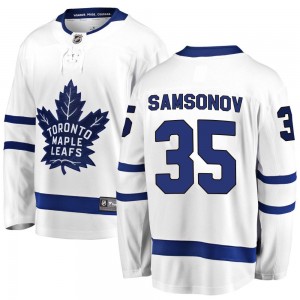 Fanatics Branded Ilya Samsonov Toronto Maple Leafs Youth Breakaway Away Jersey - White