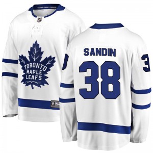 Fanatics Branded Rasmus Sandin Toronto Maple Leafs Youth Breakaway Away Jersey - White