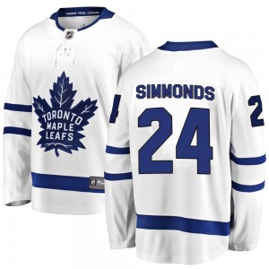 Fanatics Branded Wayne Simmonds Toronto Maple Leafs Youth Breakaway Away Jersey - White