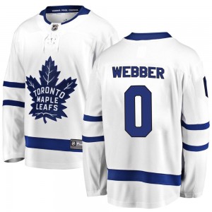 Fanatics Branded Cade Webber Toronto Maple Leafs Youth Breakaway Away Jersey - White