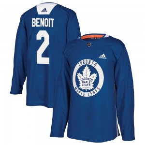 Adidas Simon Benoit Toronto Maple Leafs Men's Authentic Practice Jersey - Royal