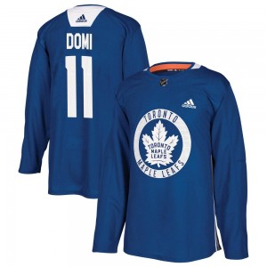 Adidas Max Domi Toronto Maple Leafs Men's Authentic Practice Jersey - Royal