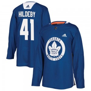Adidas Dennis Hildeby Toronto Maple Leafs Men's Authentic Practice Jersey - Royal