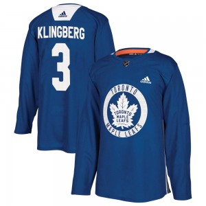 Adidas John Klingberg Toronto Maple Leafs Men's Authentic Practice Jersey - Royal
