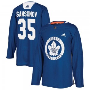 Adidas Ilya Samsonov Toronto Maple Leafs Men's Authentic Practice Jersey - Royal