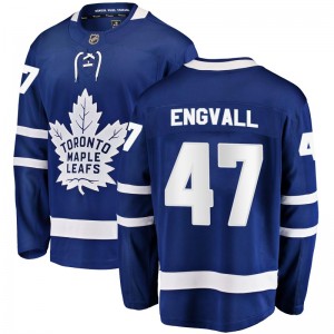Fanatics Branded Pierre Engvall Toronto Maple Leafs Men's Breakaway Home Jersey - Blue