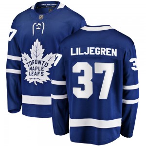 Fanatics Branded Timothy Liljegren Toronto Maple Leafs Men's Breakaway Home Jersey - Blue