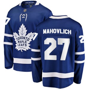 Fanatics Branded Frank Mahovlich Toronto Maple Leafs Men's Breakaway Home Jersey - Blue