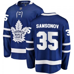 Fanatics Branded Ilya Samsonov Toronto Maple Leafs Men's Breakaway Home Jersey - Blue