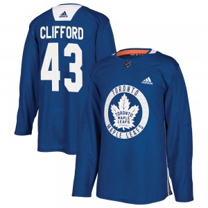 Adidas Kyle Clifford Toronto Maple Leafs Youth Authentic Practice Jersey - Royal
