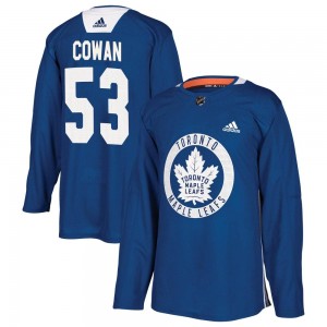 Adidas Easton Cowan Toronto Maple Leafs Youth Authentic Practice Jersey - Royal