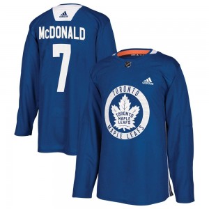 Adidas Lanny McDonald Toronto Maple Leafs Youth Authentic Practice Jersey - Royal
