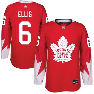 Adidas Ron Ellis Toronto Maple Leafs Men's Authentic Alternate Jersey - Red