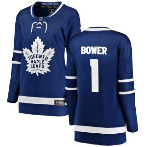 Fanatics Branded Johnny Bower Toronto Maple Leafs Women's Breakaway Home Jersey - Blue
