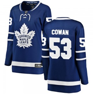 Fanatics Branded Easton Cowan Toronto Maple Leafs Women's Breakaway Home Jersey - Blue
