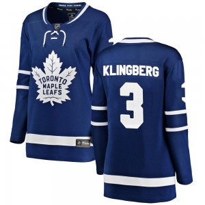 Fanatics Branded John Klingberg Toronto Maple Leafs Women's Breakaway Home Jersey - Blue
