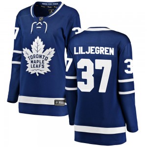 Fanatics Branded Timothy Liljegren Toronto Maple Leafs Women's Breakaway Home Jersey - Blue