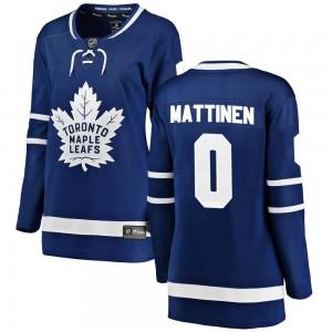 Fanatics Branded Nicolas Mattinen Toronto Maple Leafs Women's Breakaway Home Jersey - Blue