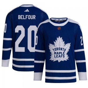 Adidas Ed Belfour Toronto Maple Leafs Youth Authentic Reverse Retro 2.0 Jersey - Royal