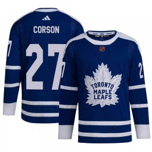Adidas Shayne Corson Toronto Maple Leafs Youth Authentic Reverse Retro 2.0 Jersey - Royal
