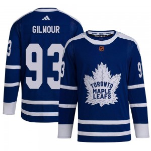 Adidas Doug Gilmour Toronto Maple Leafs Youth Authentic Reverse Retro 2.0 Jersey - Royal