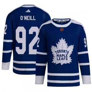 Adidas Jeff O'neill Toronto Maple Leafs Youth Authentic Reverse Retro 2.0 Jersey - Royal