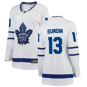 Fanatics Branded Mats Sundin Toronto Maple Leafs Women's Breakaway Away Jersey - White