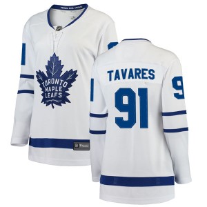 Fanatics Branded John Tavares Toronto Maple Leafs Women's Breakaway Away Jersey - White