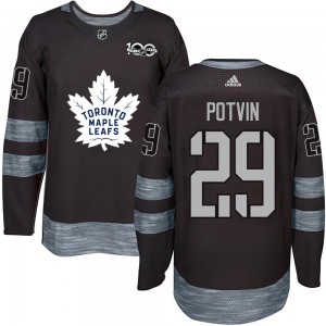 Felix Potvin Toronto Maple Leafs Men's Authentic 1917- 100th Anniversary Jersey - Black