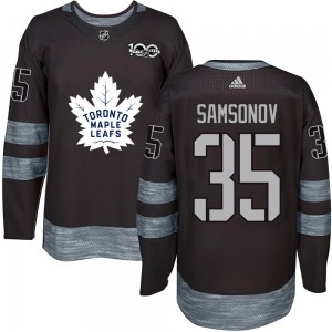 Ilya Samsonov Toronto Maple Leafs Men's Authentic 1917- 100th Anniversary Jersey - Black