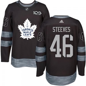 Alex Steeves Toronto Maple Leafs Men's Authentic 1917- 100th Anniversary Jersey - Black