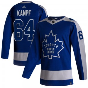 Adidas David Kampf Toronto Maple Leafs Youth Authentic 2020/21 Reverse Retro Jersey - Blue