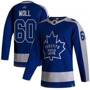 Adidas Joseph Woll Toronto Maple Leafs Youth Authentic 2020/21 Reverse Retro Jersey - Blue