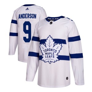 Adidas Glenn Anderson Toronto Maple Leafs Men's Authentic 2018 Stadium Series Jersey - White