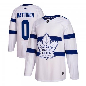 Adidas Nicolas Mattinen Toronto Maple Leafs Men's Authentic 2018 Stadium Series Jersey - White