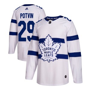 Adidas Felix Potvin Toronto Maple Leafs Men's Authentic 2018 Stadium Series Jersey - White