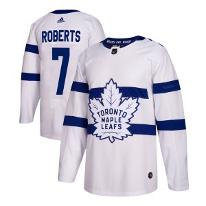 Adidas Gary Roberts Toronto Maple Leafs Men's Authentic 2018 Stadium Series Jersey - White