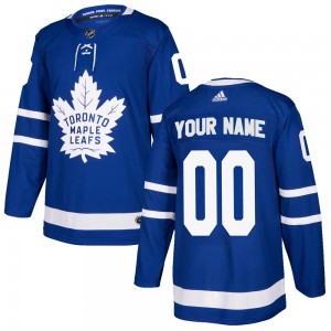 Adidas Custom Toronto Maple Leafs Men's Authentic Custom Home Jersey - Blue
