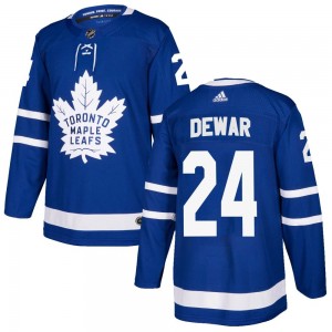 Adidas Connor Dewar Toronto Maple Leafs Men's Authentic Home Jersey - Blue