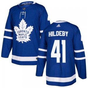 Adidas Dennis Hildeby Toronto Maple Leafs Men's Authentic Home Jersey - Blue