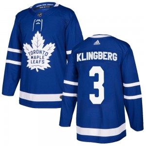 Adidas John Klingberg Toronto Maple Leafs Men's Authentic Home Jersey - Blue